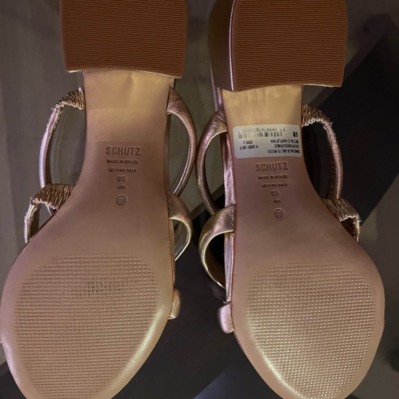 Schutz Metallic Sandals - Picture 3 of 4